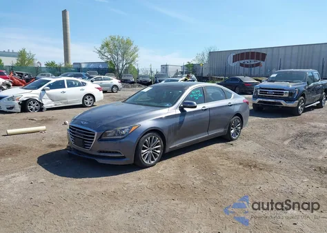 2016 Hyundai Genesis 3.8 z USA, uszkodzony, nr VIN KMHGN4JE2GU126425